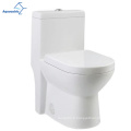 Aquacubic Sanitary Ware wc toilet de salle de bain plancher monté en céramique deux pièces en deux pièces siphon rinçage double florh